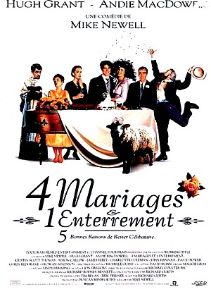 Affiche de Quatre mariages et un enterrement