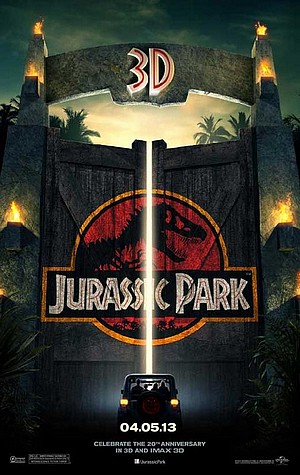 Affiche de Jurassic Park en 3D